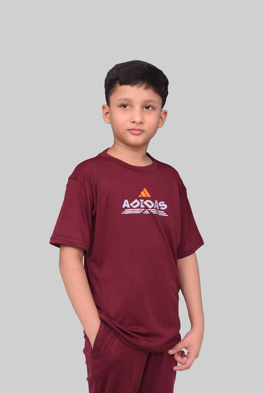 Adidas printed track Suit for Track Suit For Boys kids- Soft & Comfy Fabric Summer Printed TrackSuit