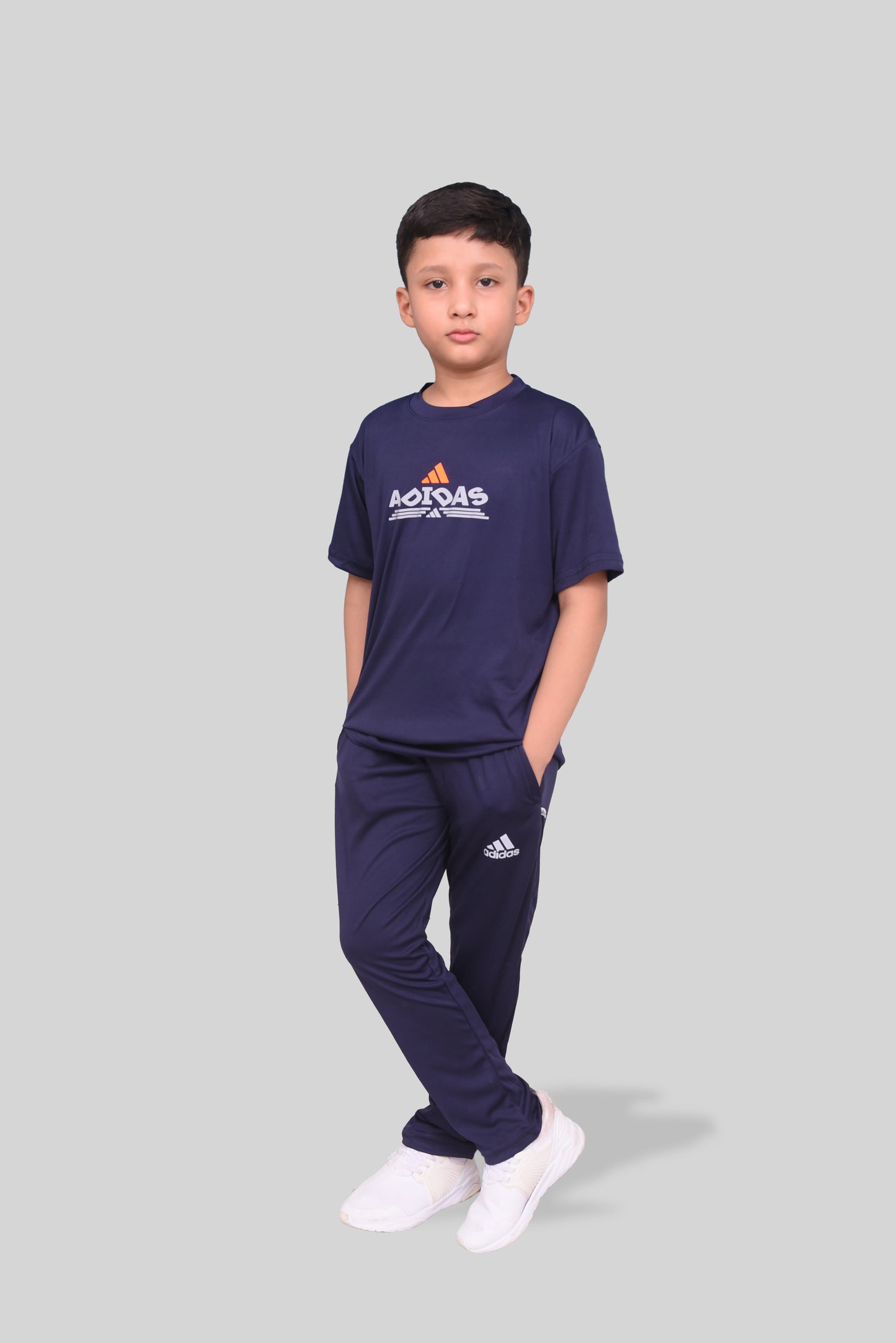 Adidas printed track Suit for Track Suit For Boys kids- Soft & Comfy Fabric Summer Printed TrackSuit