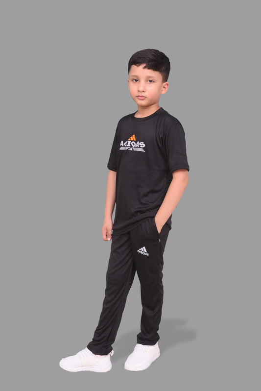 Adidas printed track Suit for Track Suit For Boys kids- Soft & Comfy Fabric Summer Printed TrackSuit